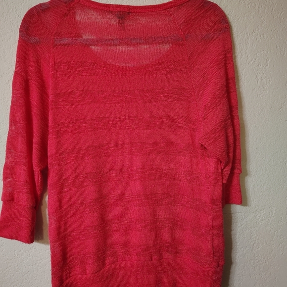 Coral Top Casual, Sophisticated, classic, sparkle, Cottage Core, Elegant funtime - Picture 6 of 8